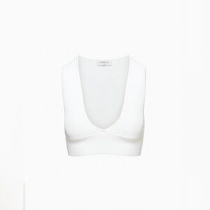 Aritzia Deep V Tank Cropped Top